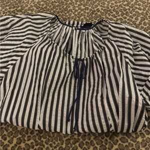 Striped Black and White romper